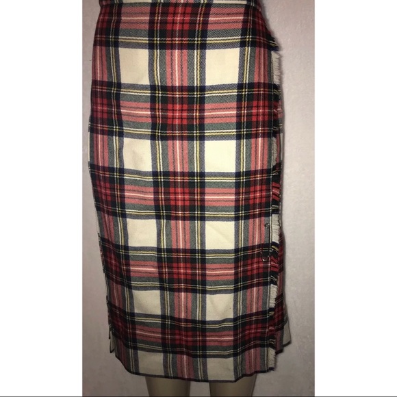 red white and blue kilt